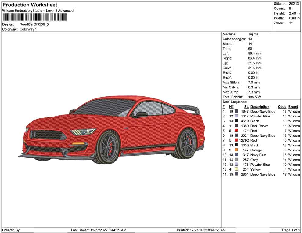 Red Car GT350