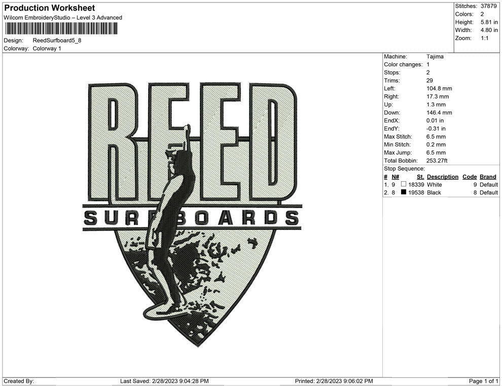 Reed Surf Board