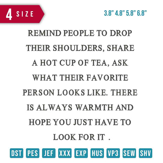 Remind People .....
