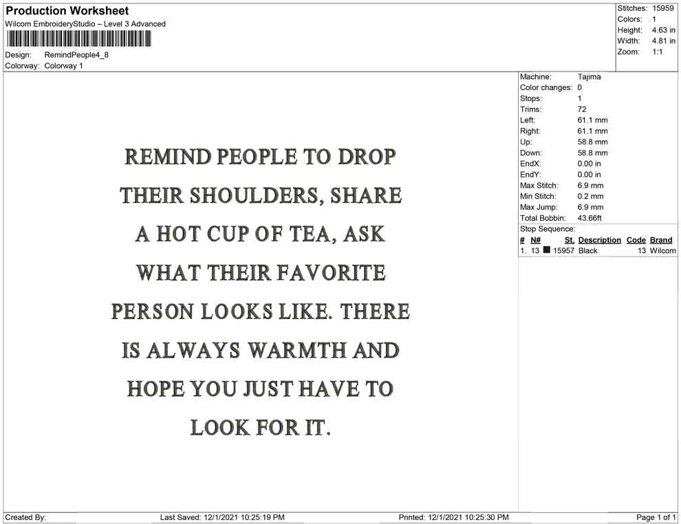 Remind People .....