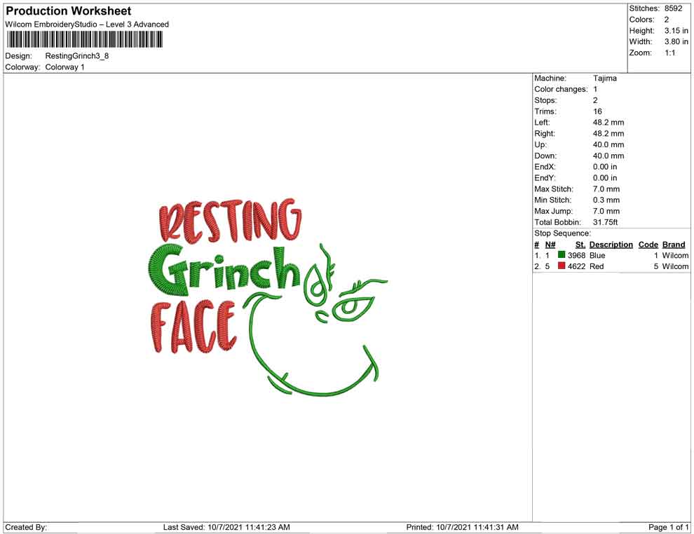 Resting Grinch face