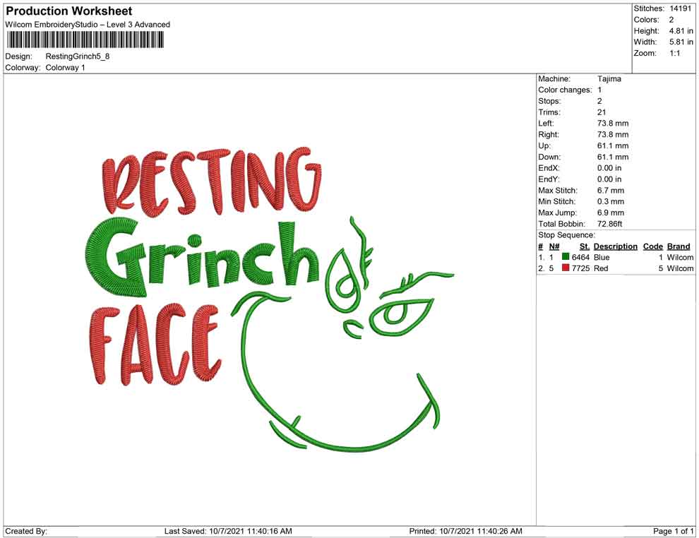 Resting Grinch face