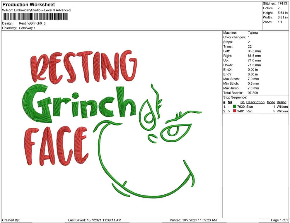 Resting Grinch face