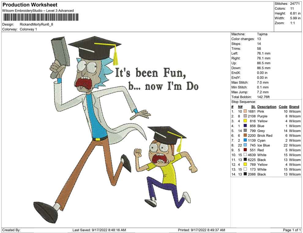 Rick and morty Running