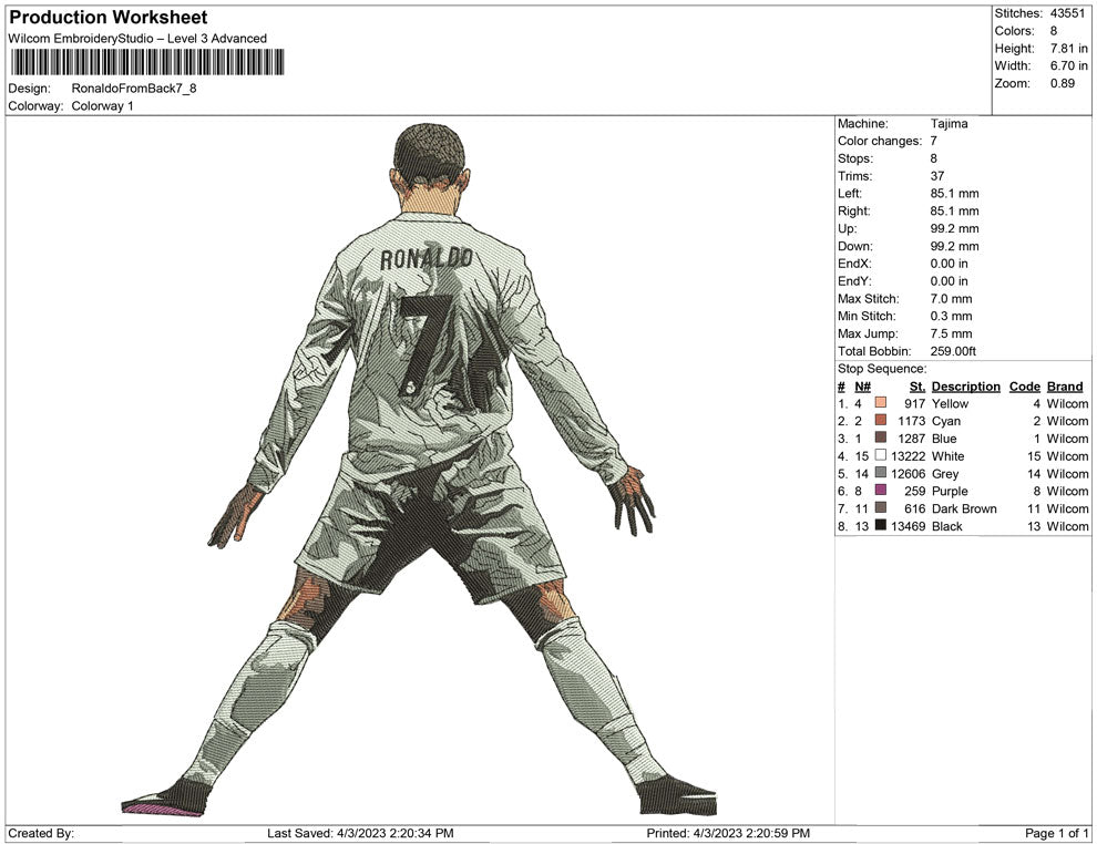 Ronaldo from Back