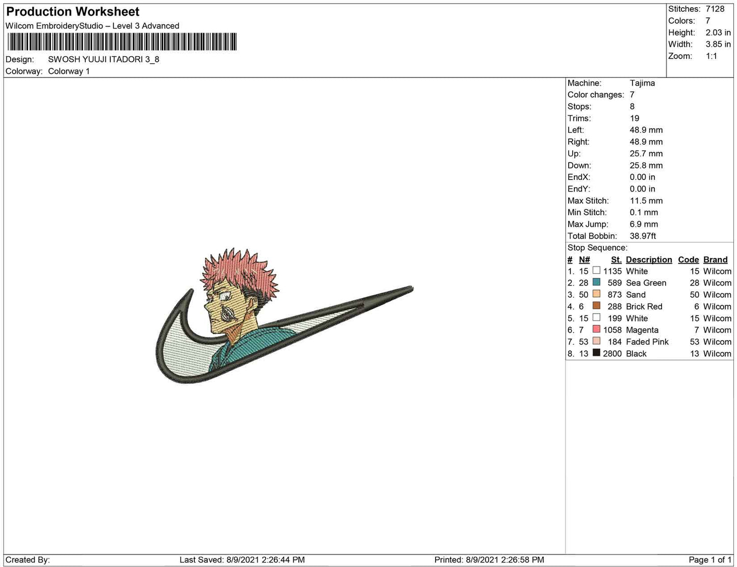 Swoosh Yuuji Itadori