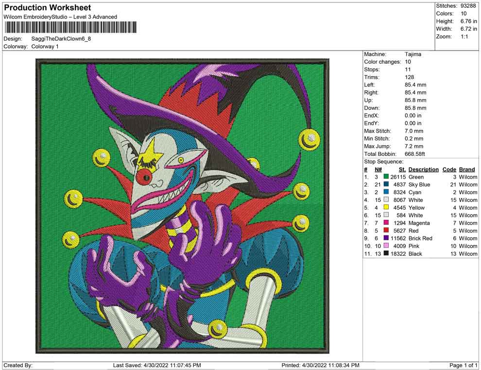 Saggi The Dark Clown