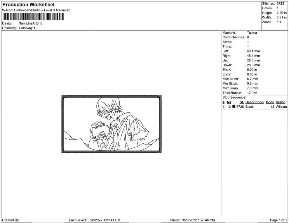 Sanji Line art