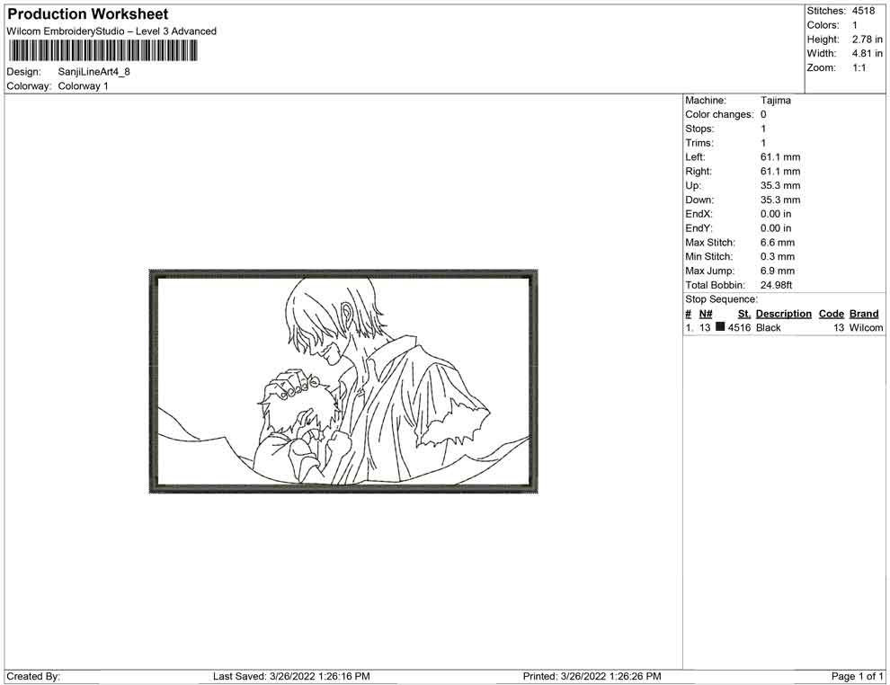 Sanji Line art