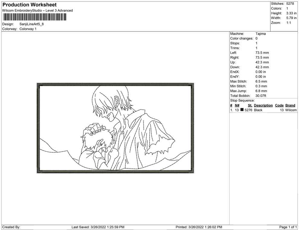 Sanji Line art