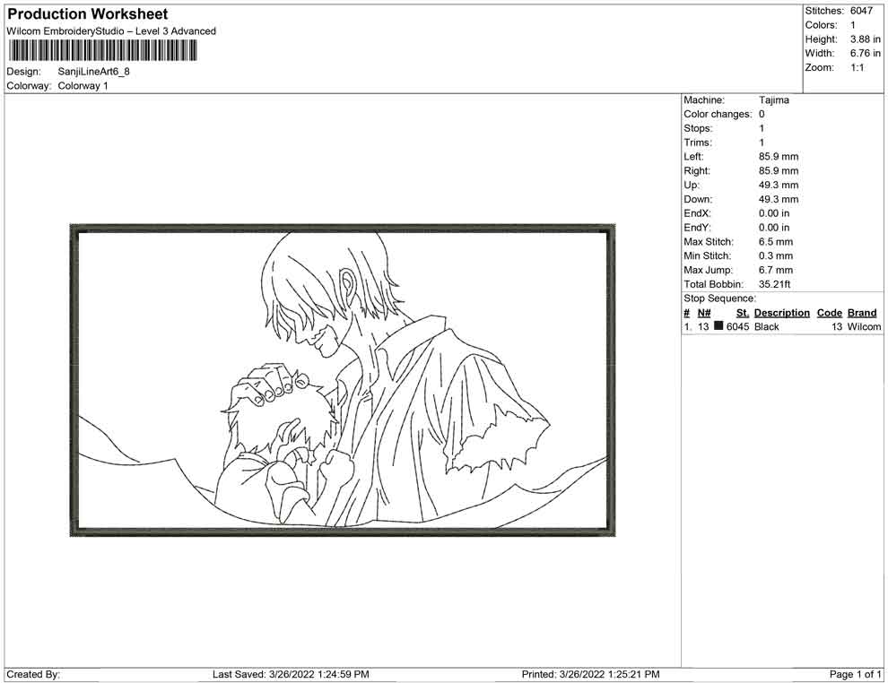 Sanji Line art