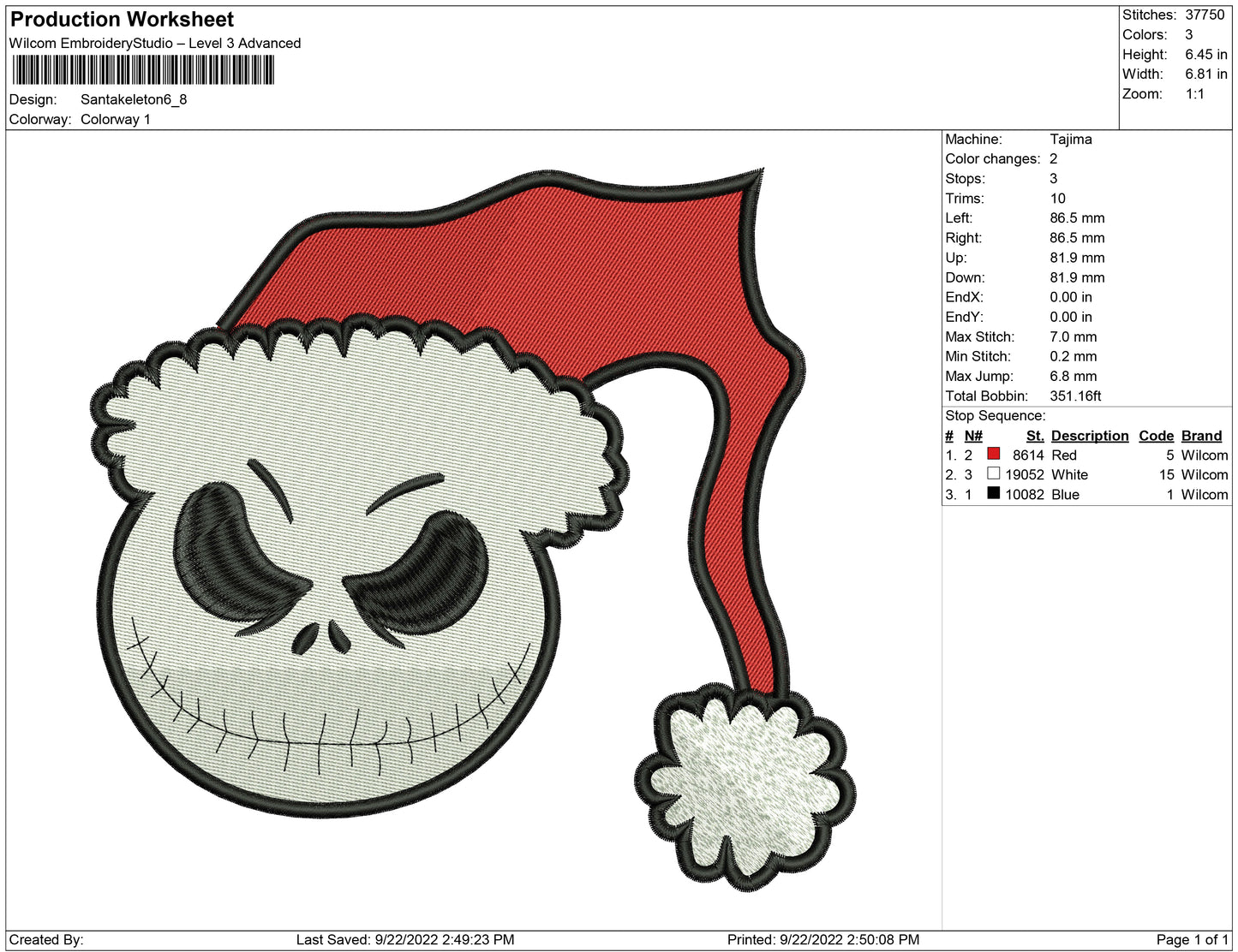 Santa Skeleton