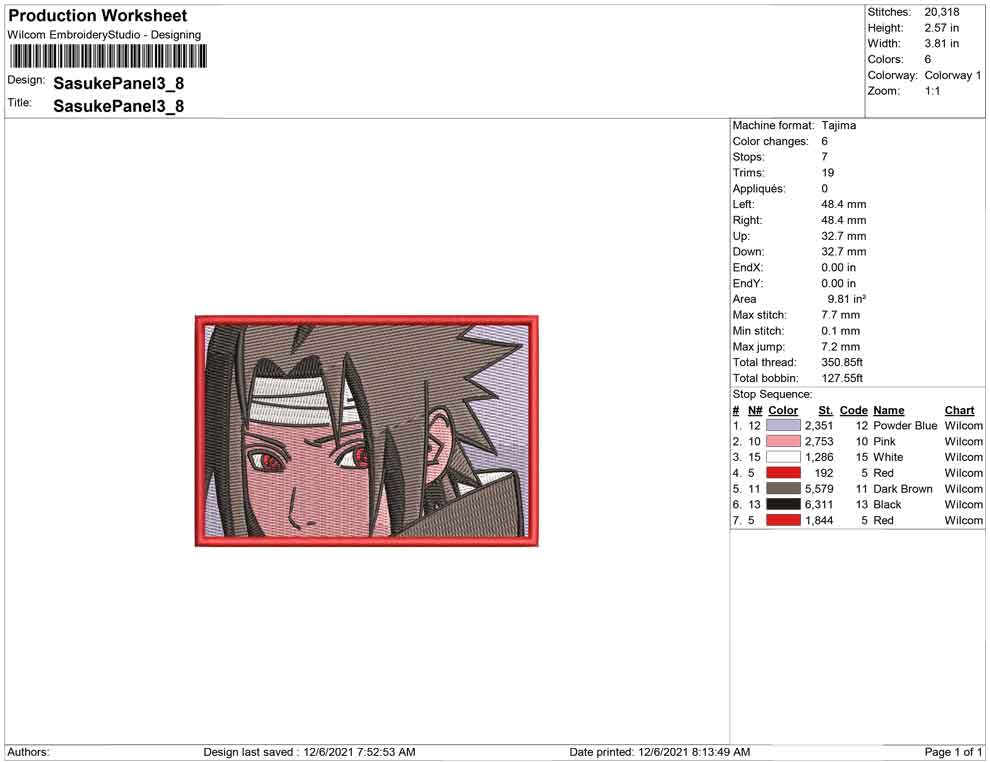 Sasuke Photo Panel