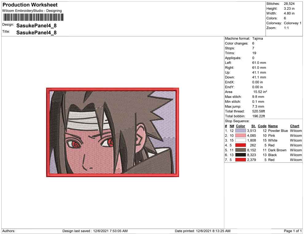 Sasuke Photo Panel