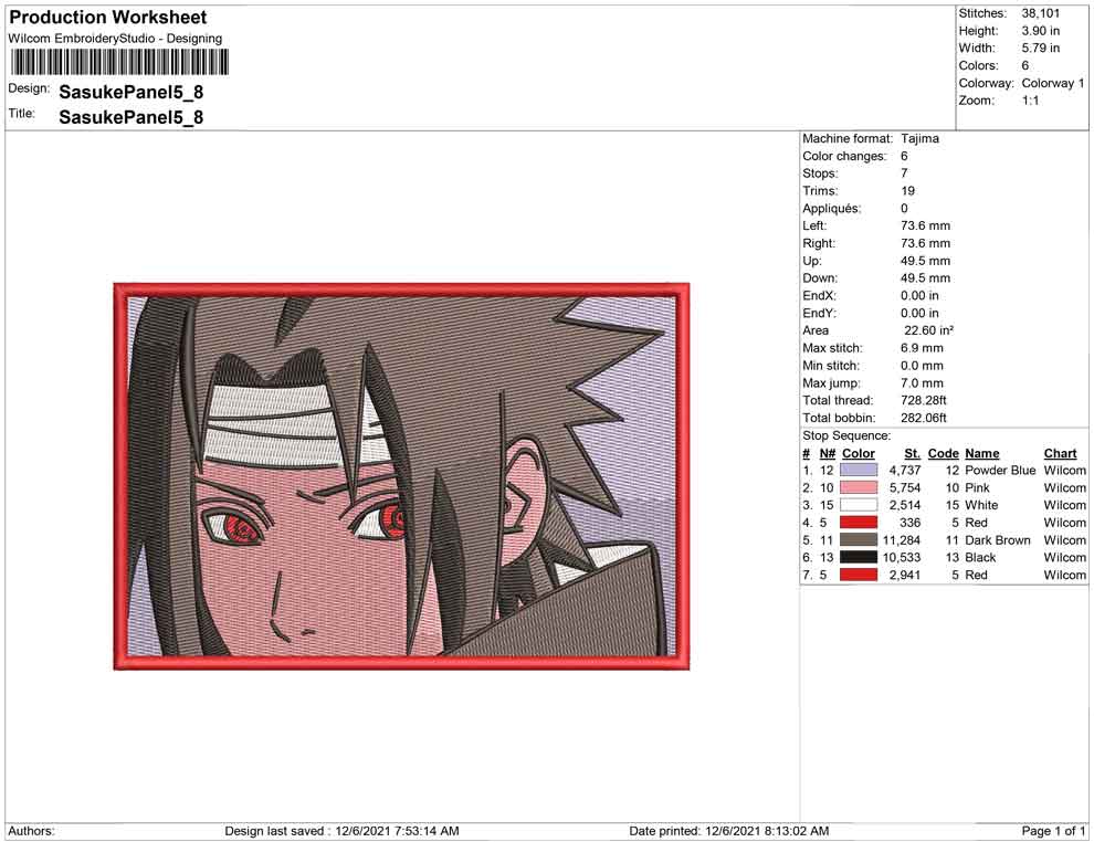 Sasuke Photo Panel