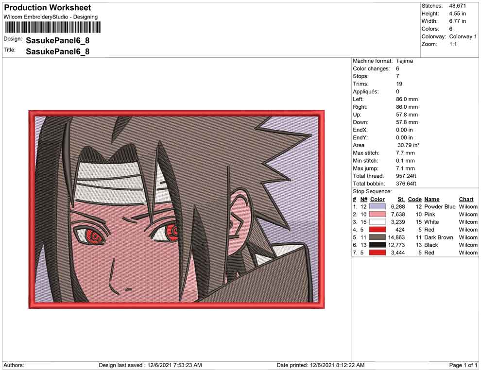Sasuke Photo Panel