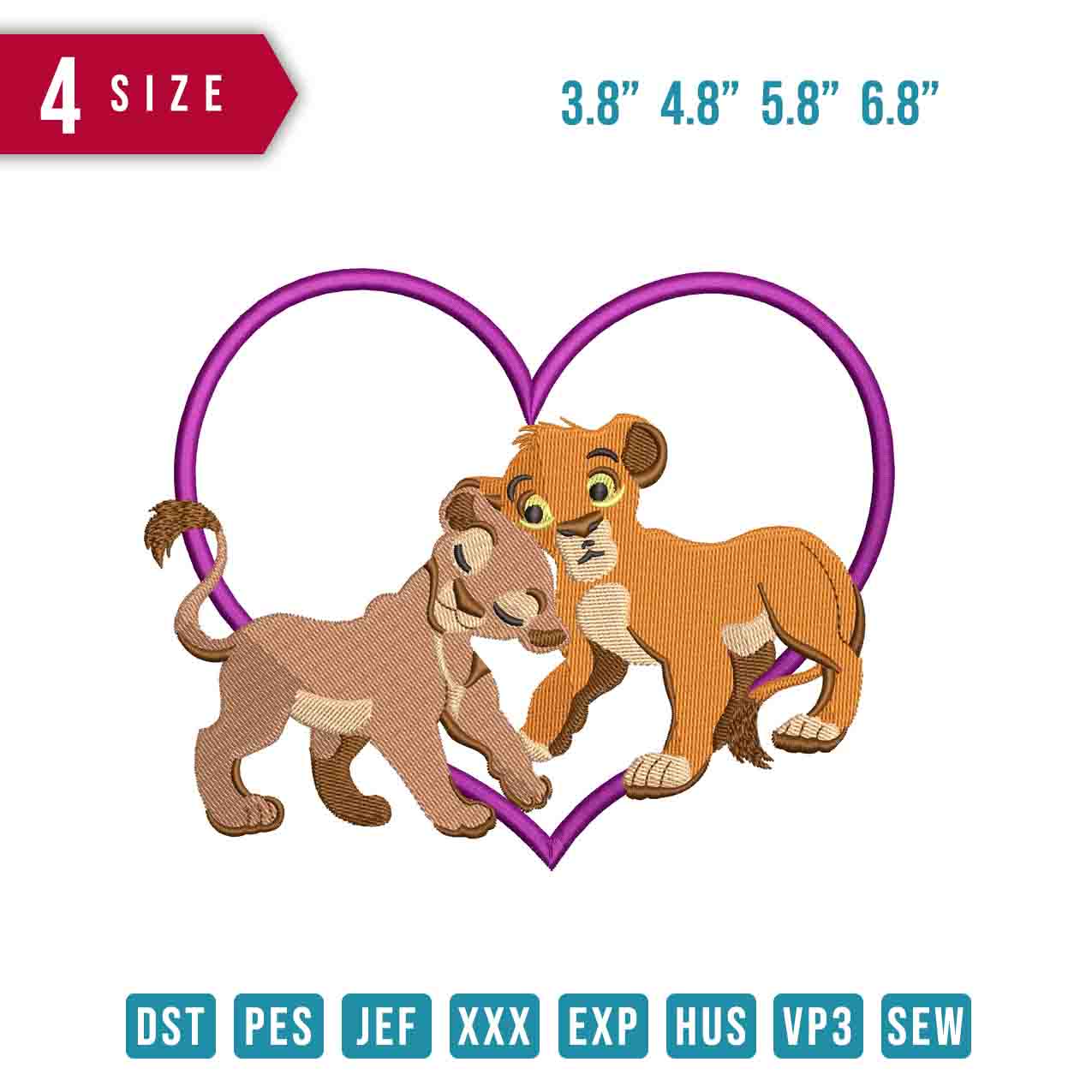 Simba and Nala love
