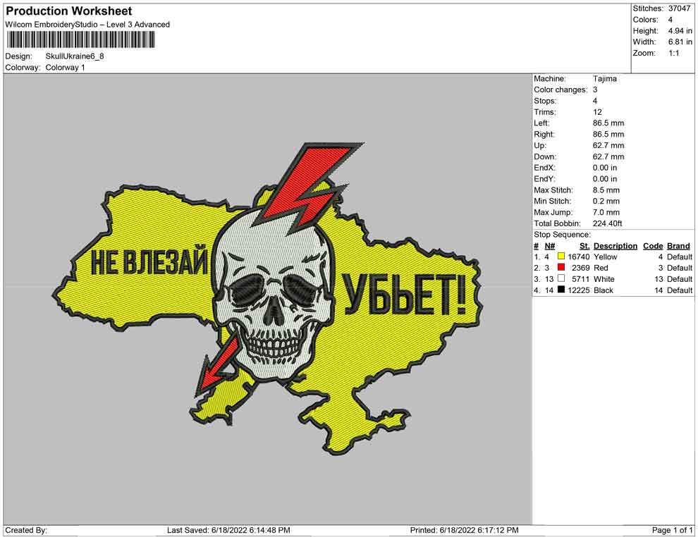 Skull Ukraine