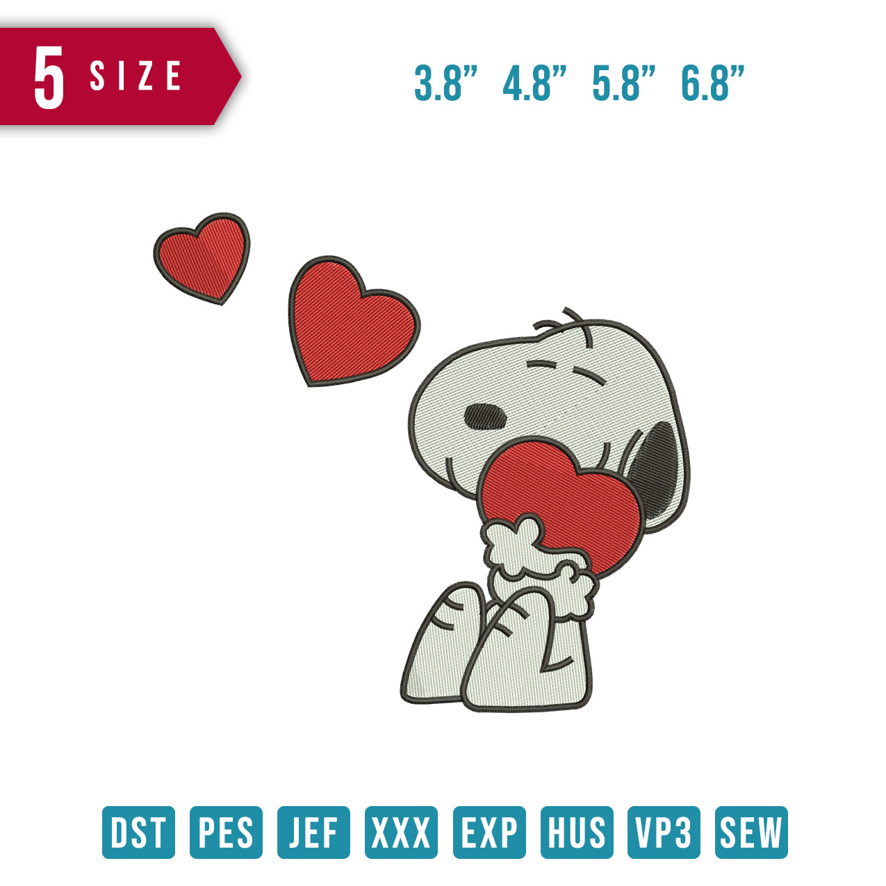 Snoopy 3 heart