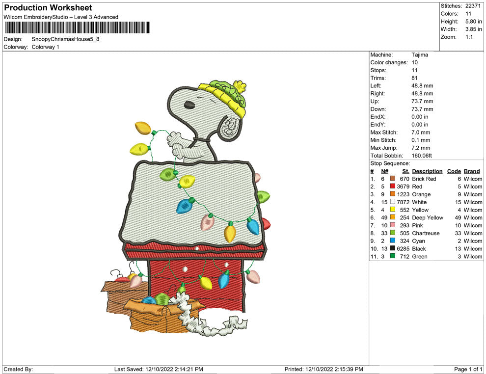 Snoopy Christmas House