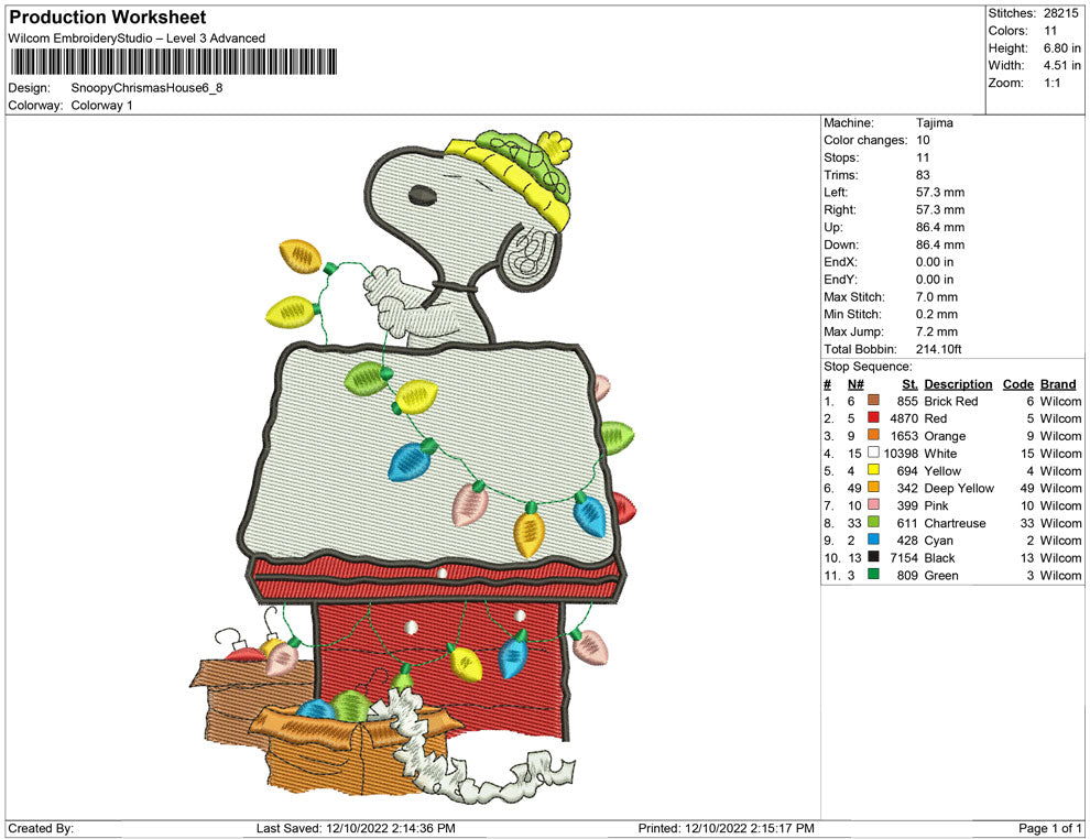 Snoopy Christmas House