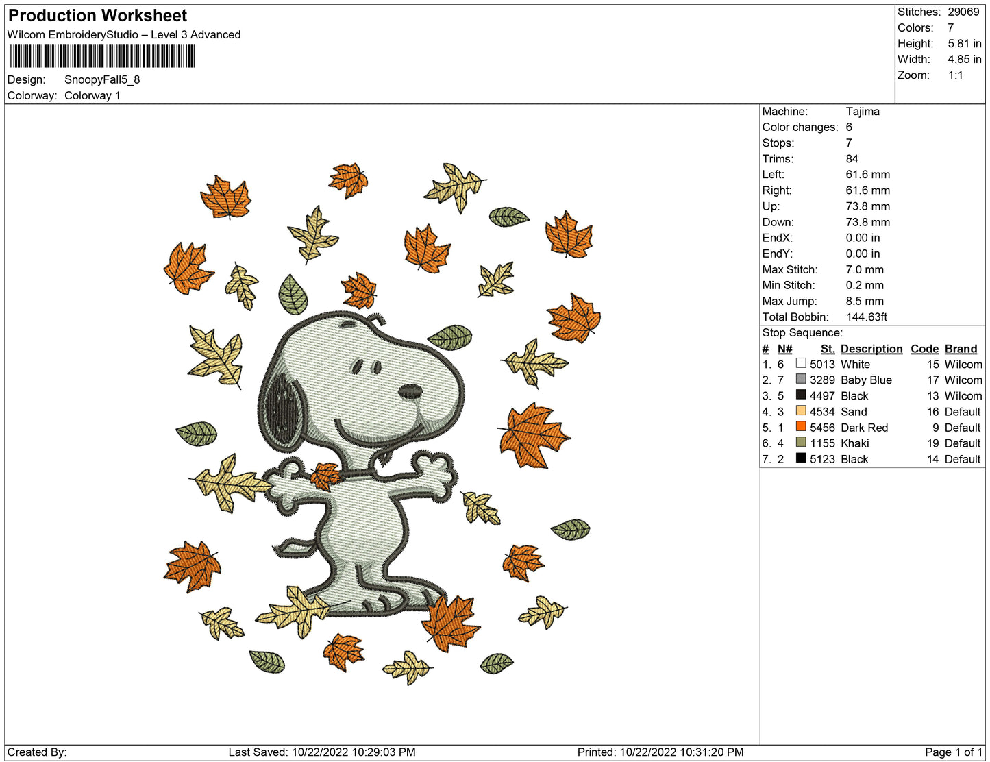 Snoopy Fall