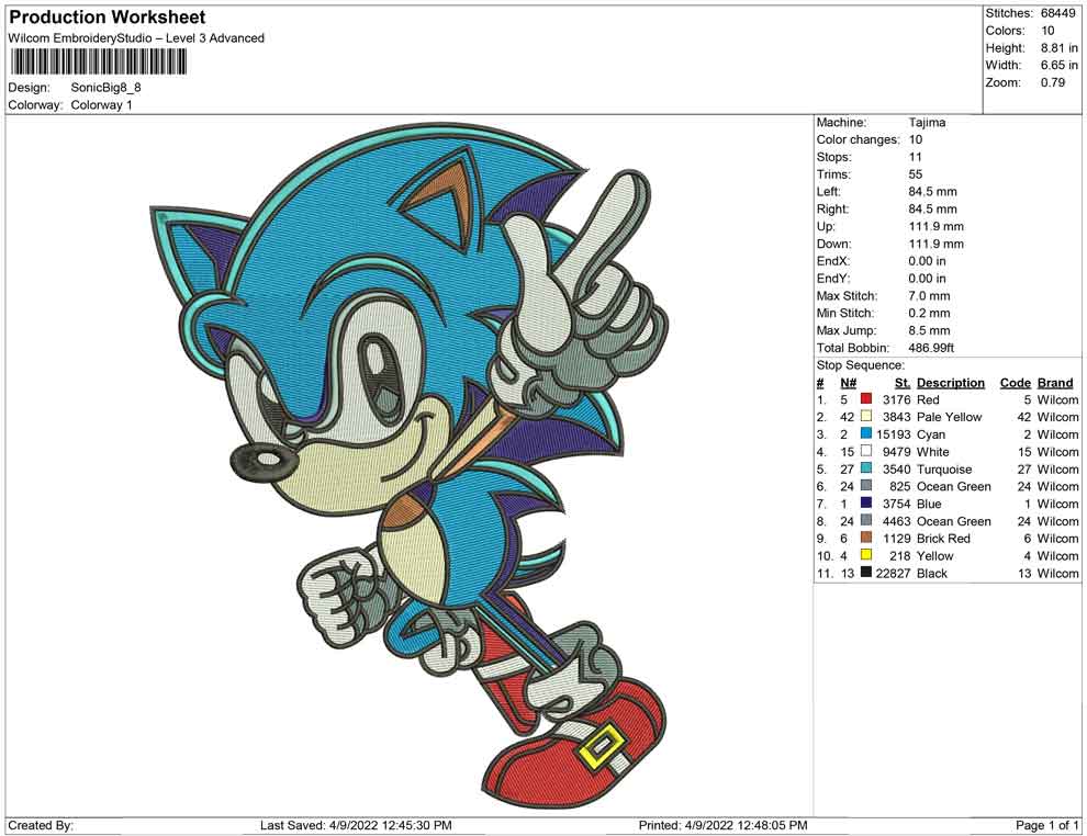 Sonic big size