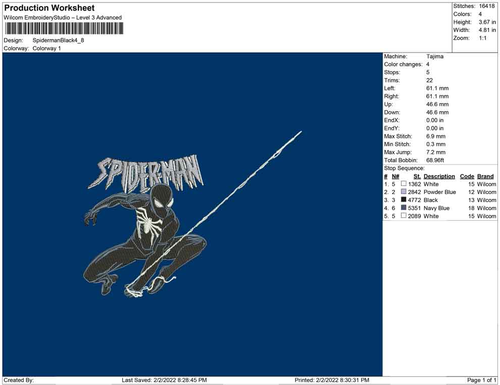 Spiderman Black Jump