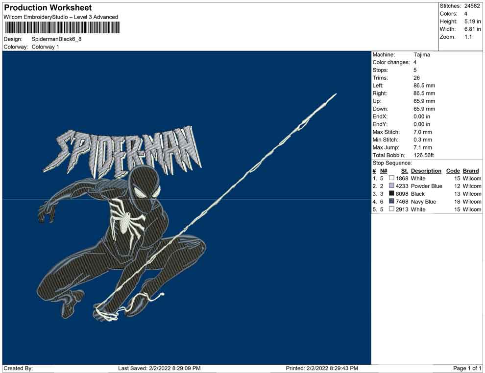 Spiderman Black Jump