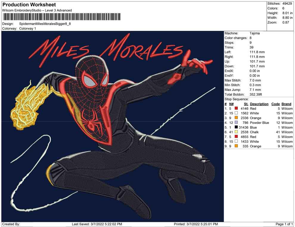 Spiderman Miles Morales big size
