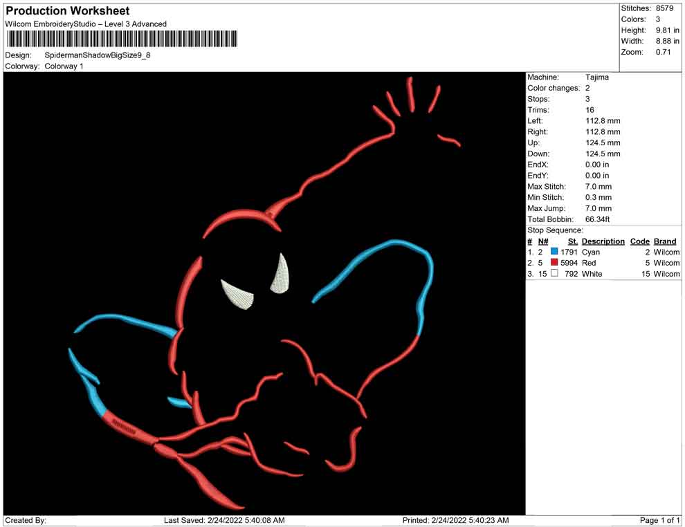 Spiderman Shadow Big Size