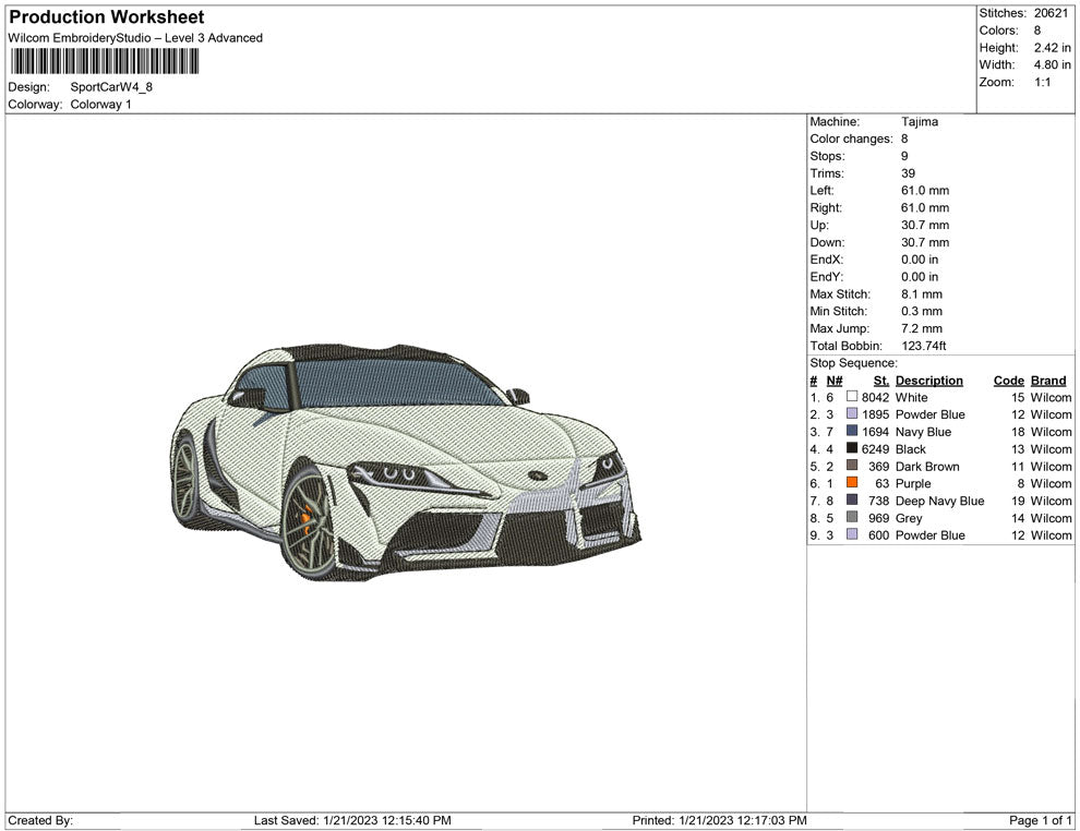 Sport car W
