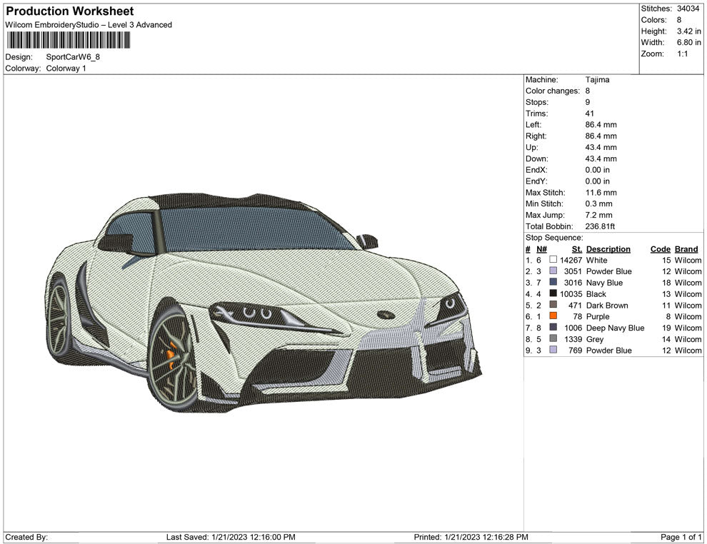 Sport car W