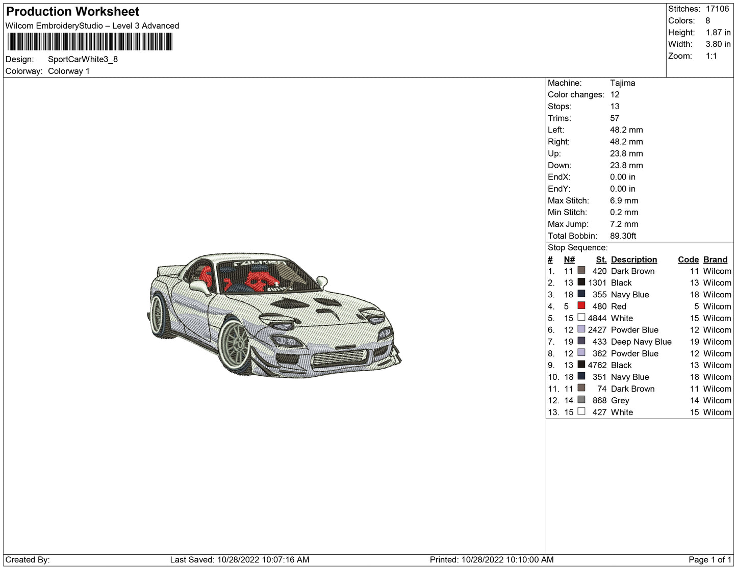Sport Car white