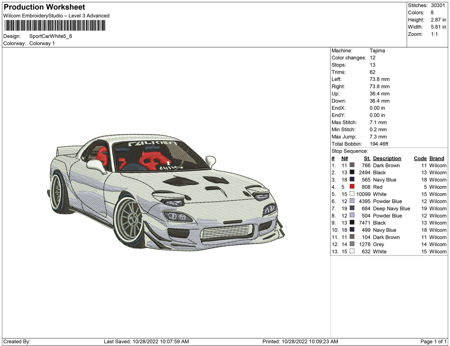 Sport Car white