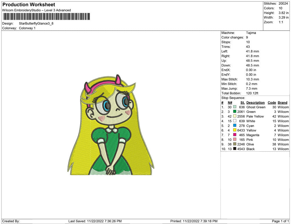 Star butterfly Glance