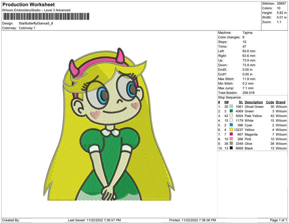 Star butterfly Glance