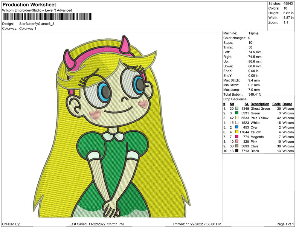 Star butterfly Glance