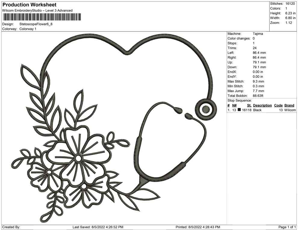 Stetoscope Flower