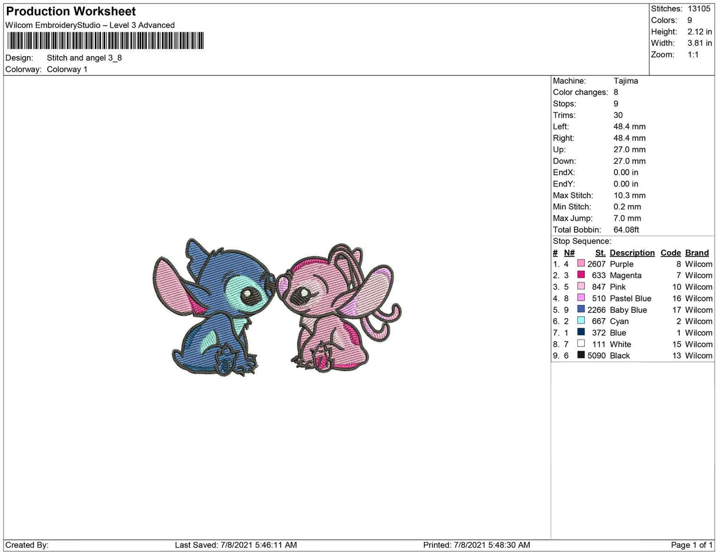 Stitch and Angel