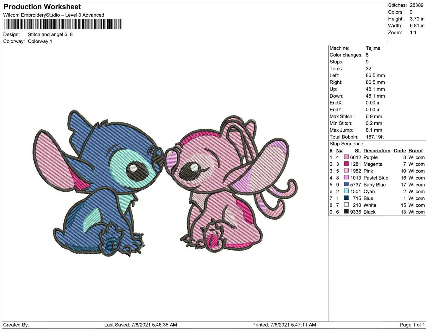 Stitch and Angel