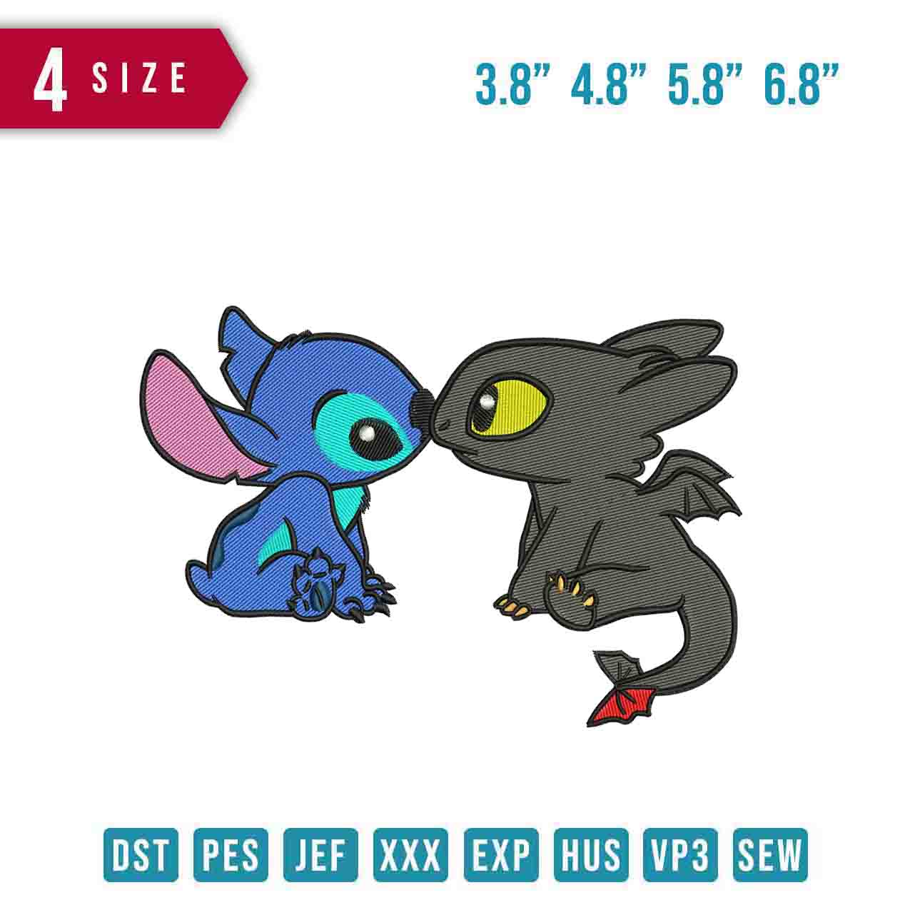 Stitch and Toothless kitchen
