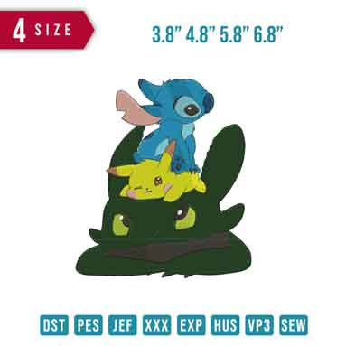 Stitch Pokemon and friends