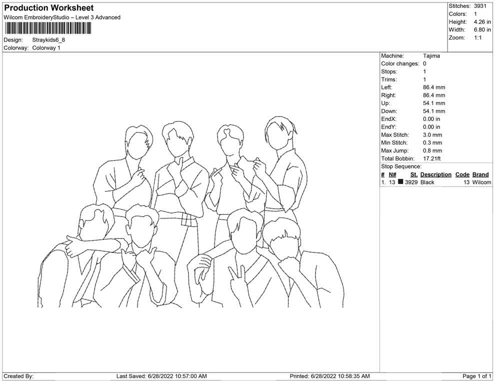 Straykids line art