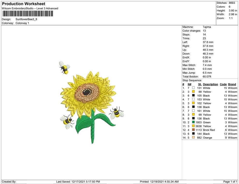 Flower and bees