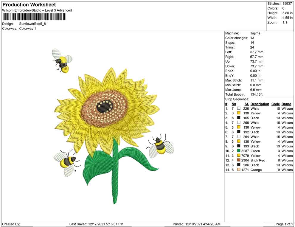 Flower and bees