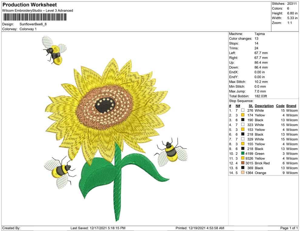 Flower and bees