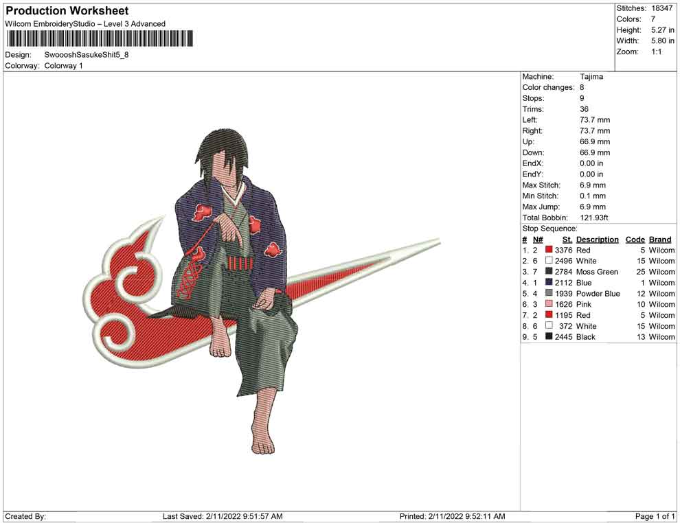 Swoosh itachi Shit