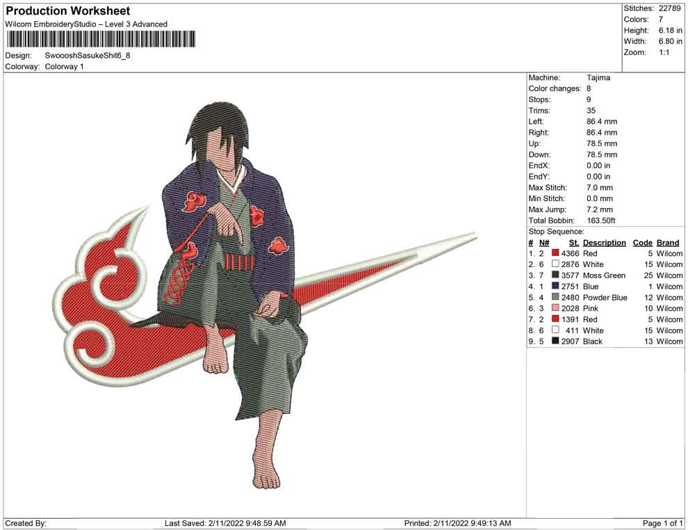Swoosh itachi Shit