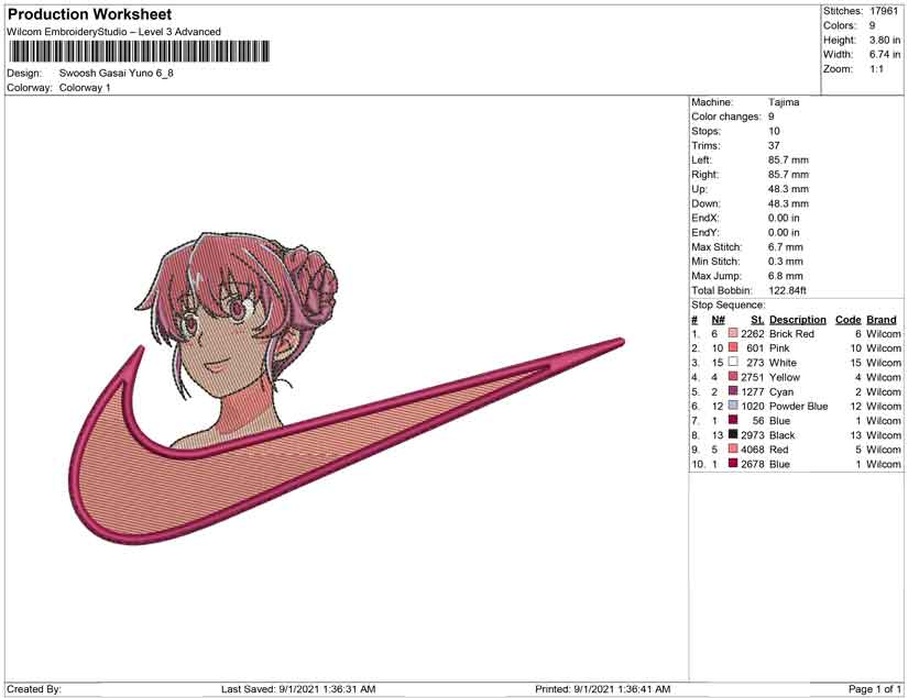 Swoosh Gasai yuno